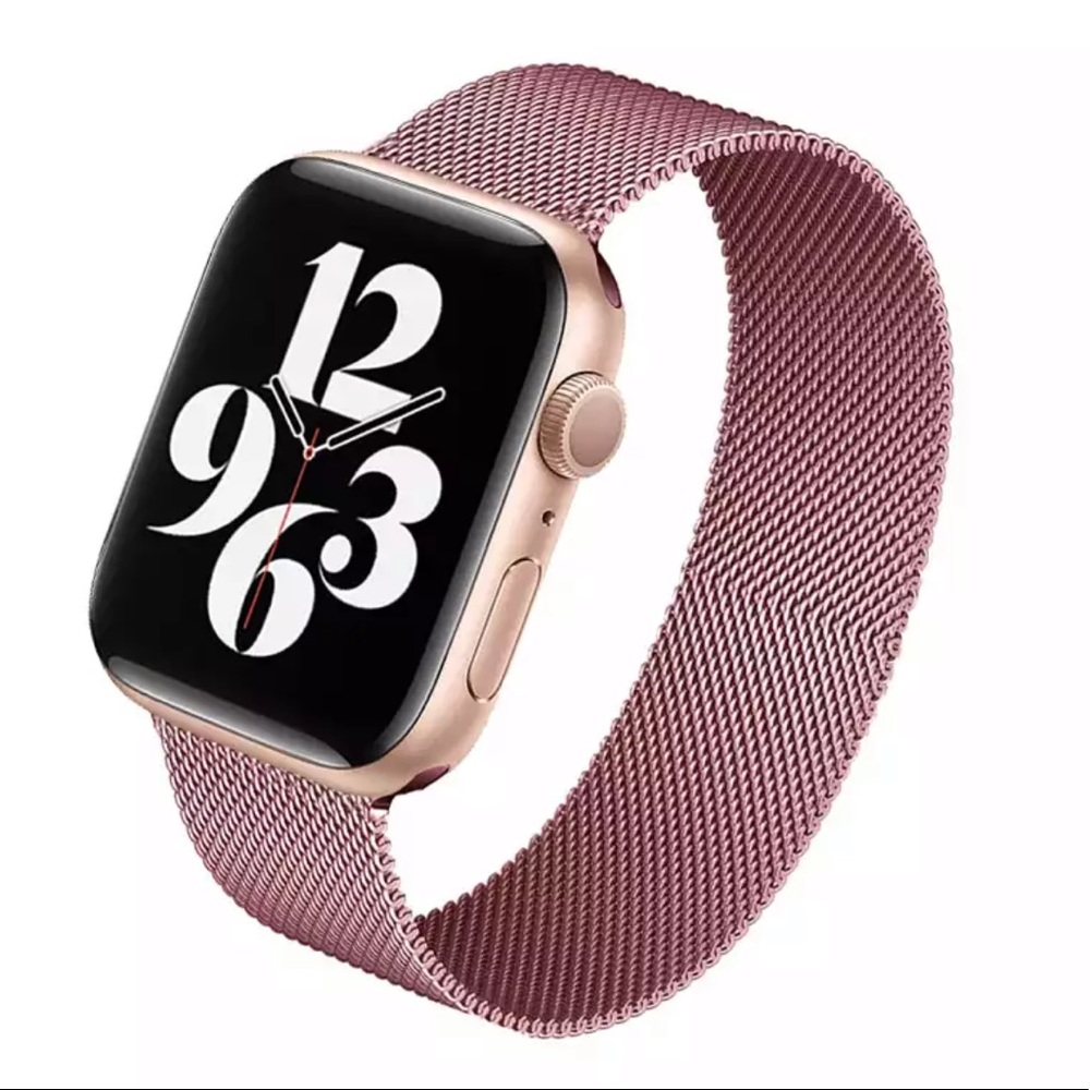 🎉Pink Milanese loop band for Apple iWatch - Picture 2 of 6